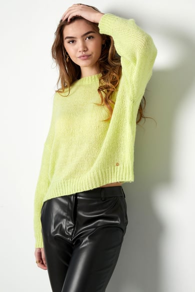 Trui cozy - geel h5 Afbeelding2